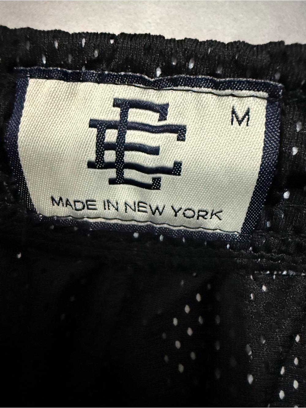Eric Emanuel EE Basic Short 'Black Bones' Mesh Basketball Shorts (M) like new - Picture 4 of 8